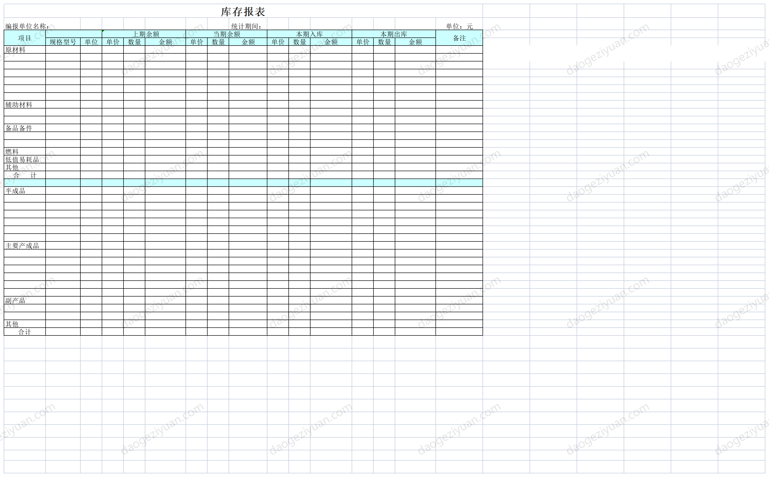 Inventory report.xls