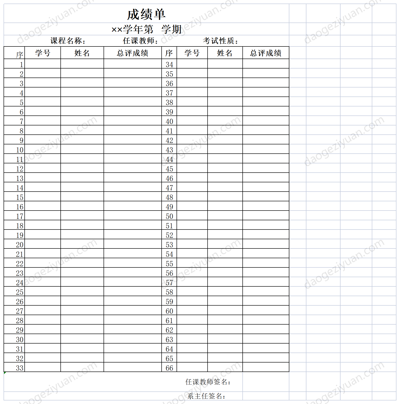 成绩单.xls