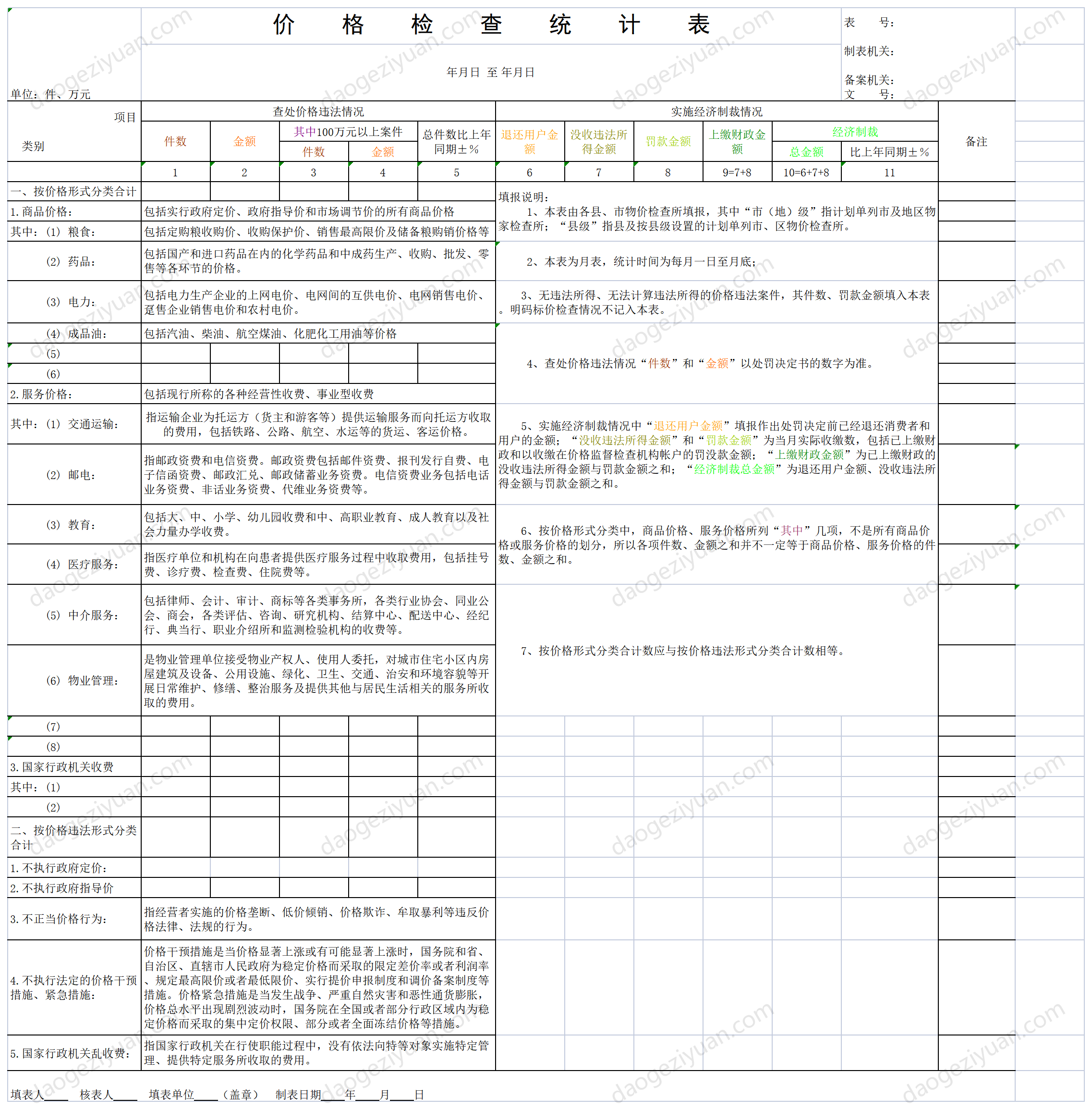 價格檢查統計表.xls