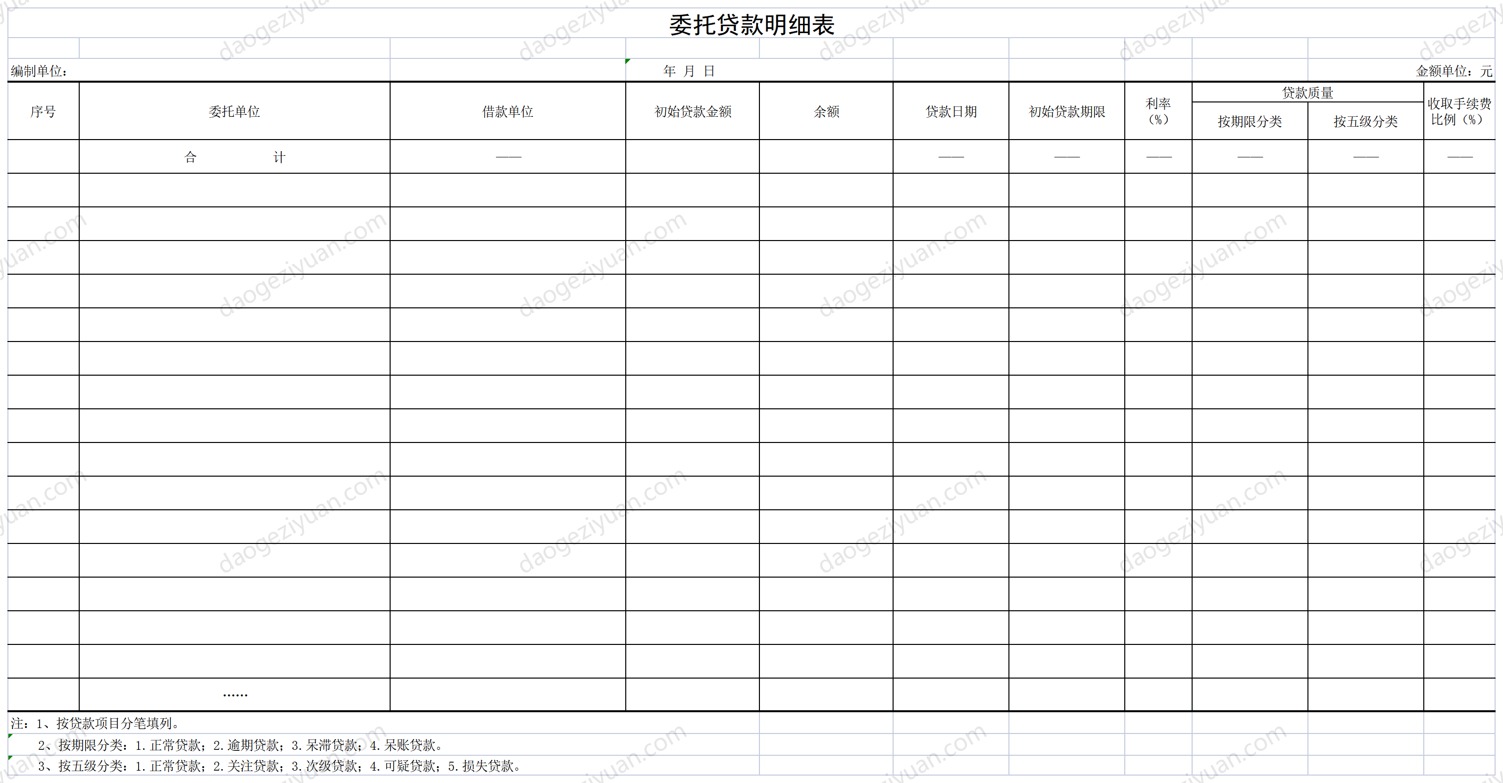 Entrusted Loan Schedule.xls