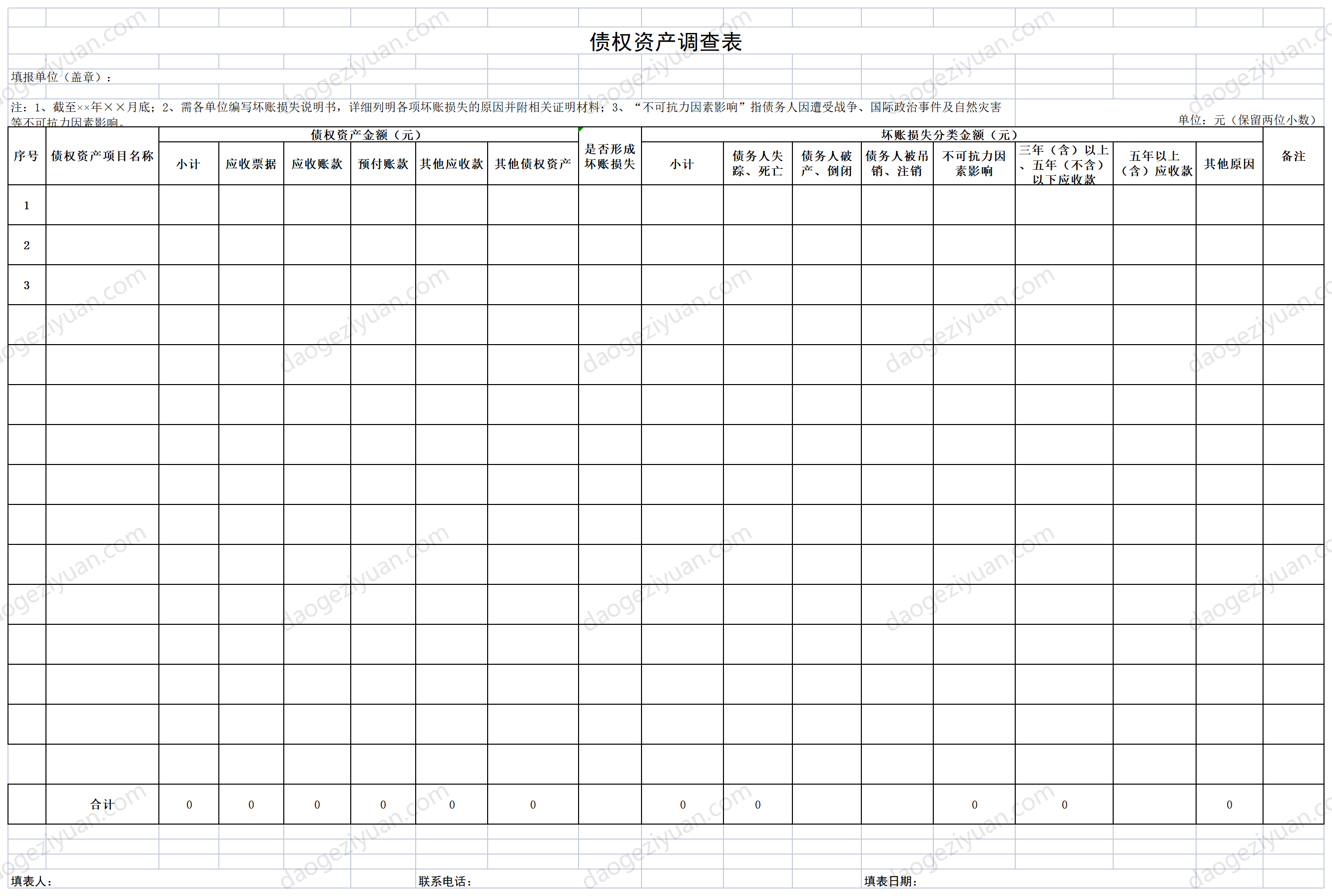 债权资产调查表.xls