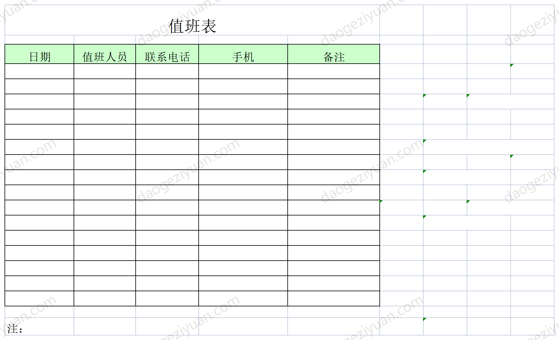 Duty table 2.xls