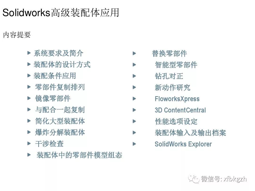 SolidWorks装配体学习指南PPT