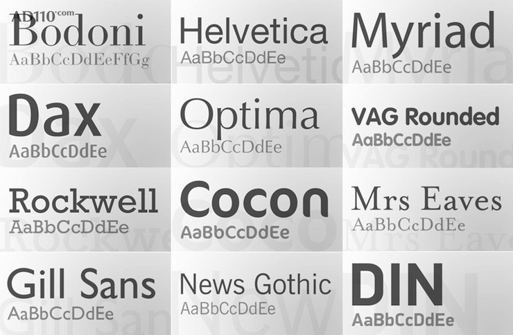25 classic English fonts that designers can use for a lifetime!