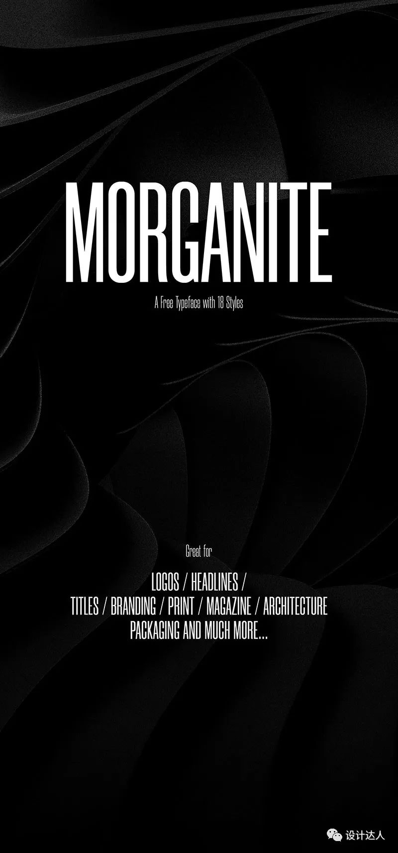 必須單獨介紹這款免費英文字體：Morganite