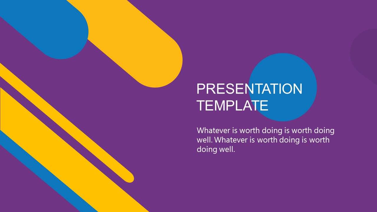 Colorful simple fashion general PPT template