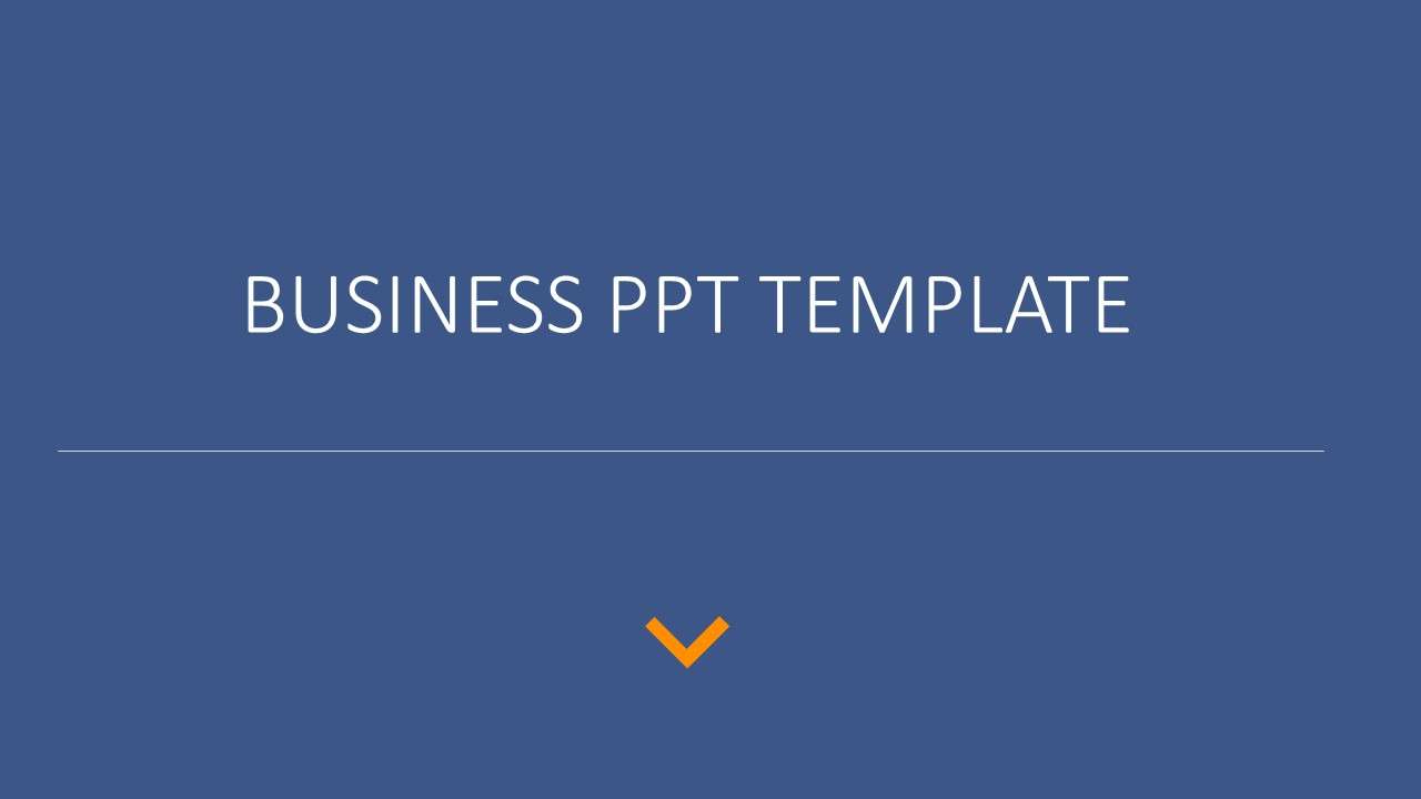 Blue minimalist business general PPT template