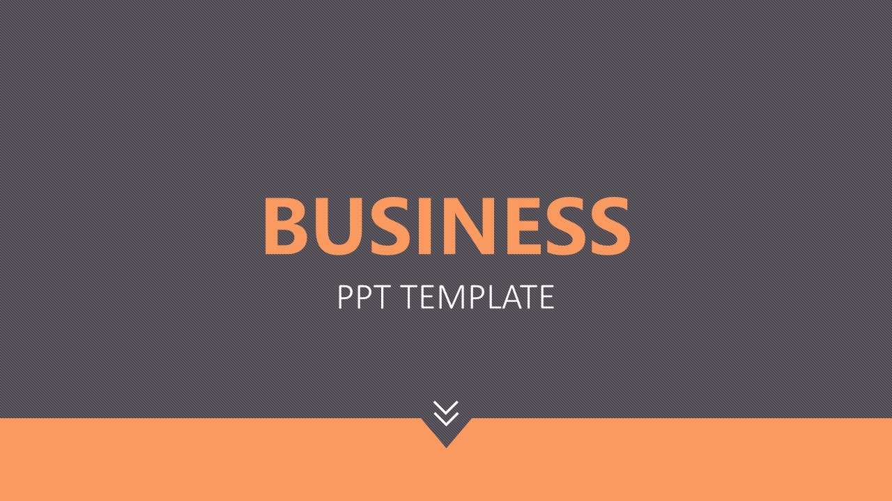 Simple flat business general PPT template