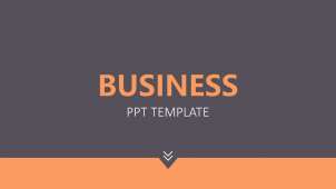 Simple flat business general PPT template