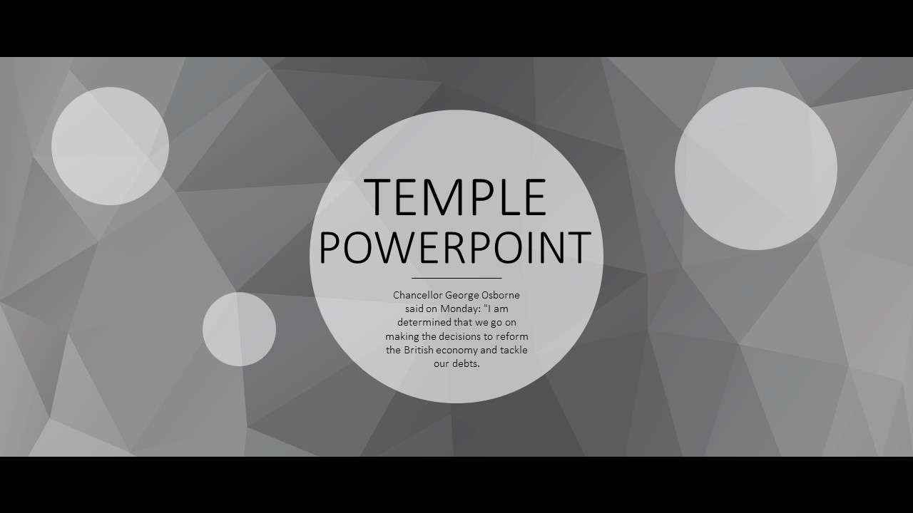 Black edge widescreen atmospheric business PPT template