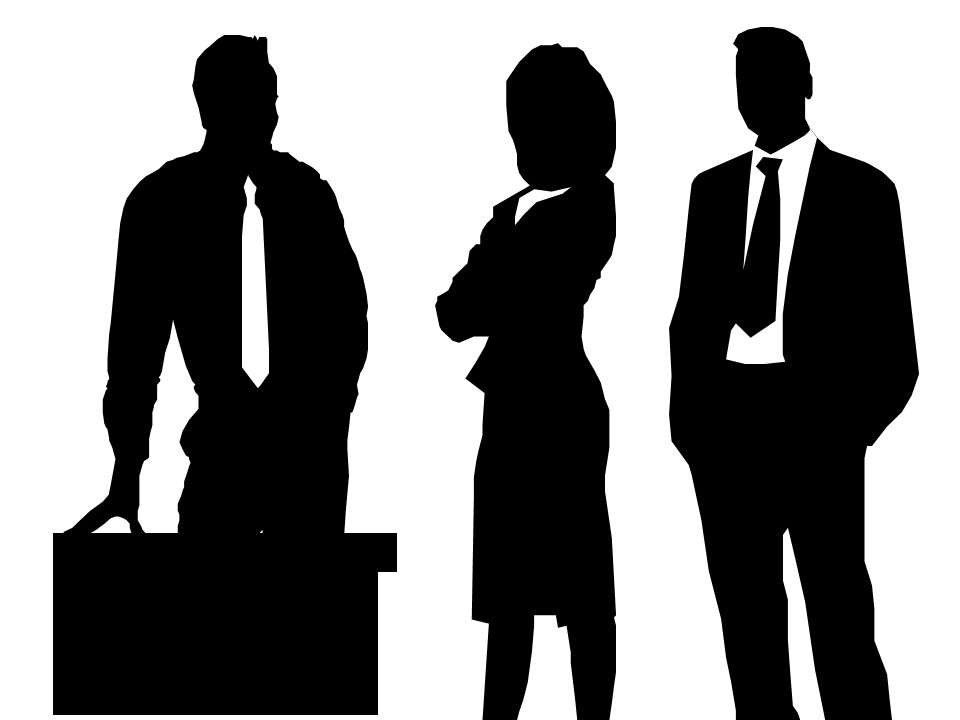 Business figure silhouette PPT material (114 pages)
