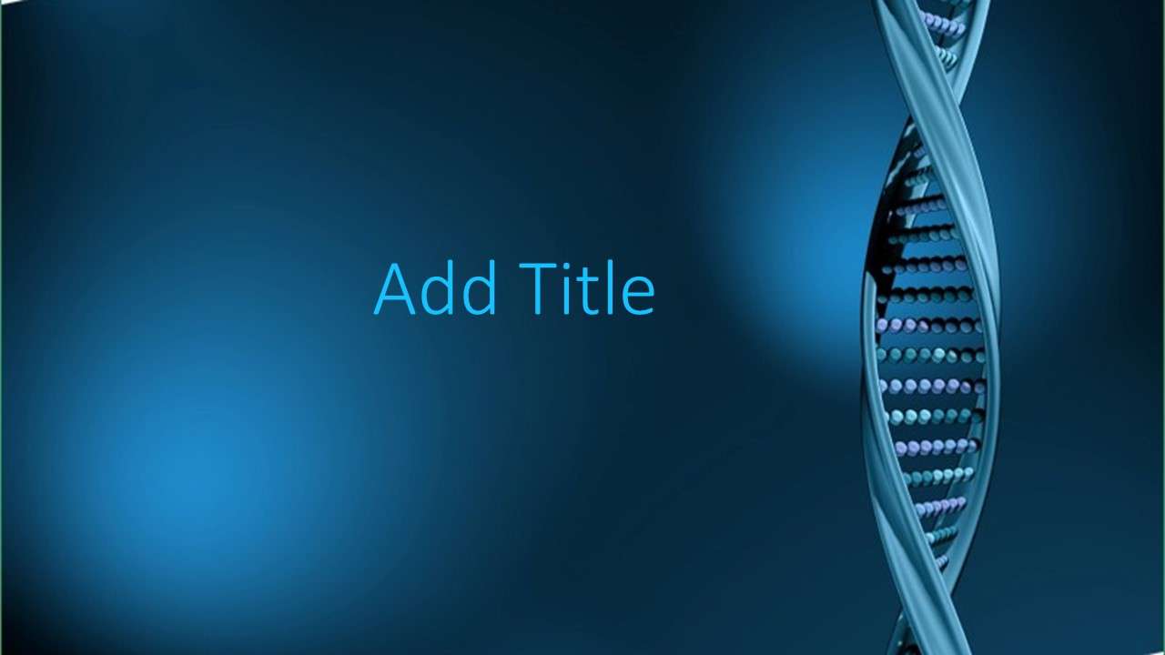 DNA Double Helix Structure Slide Template