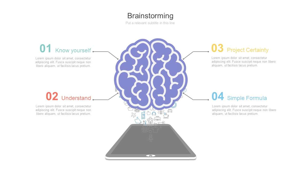 Brain storm PPT graphic material