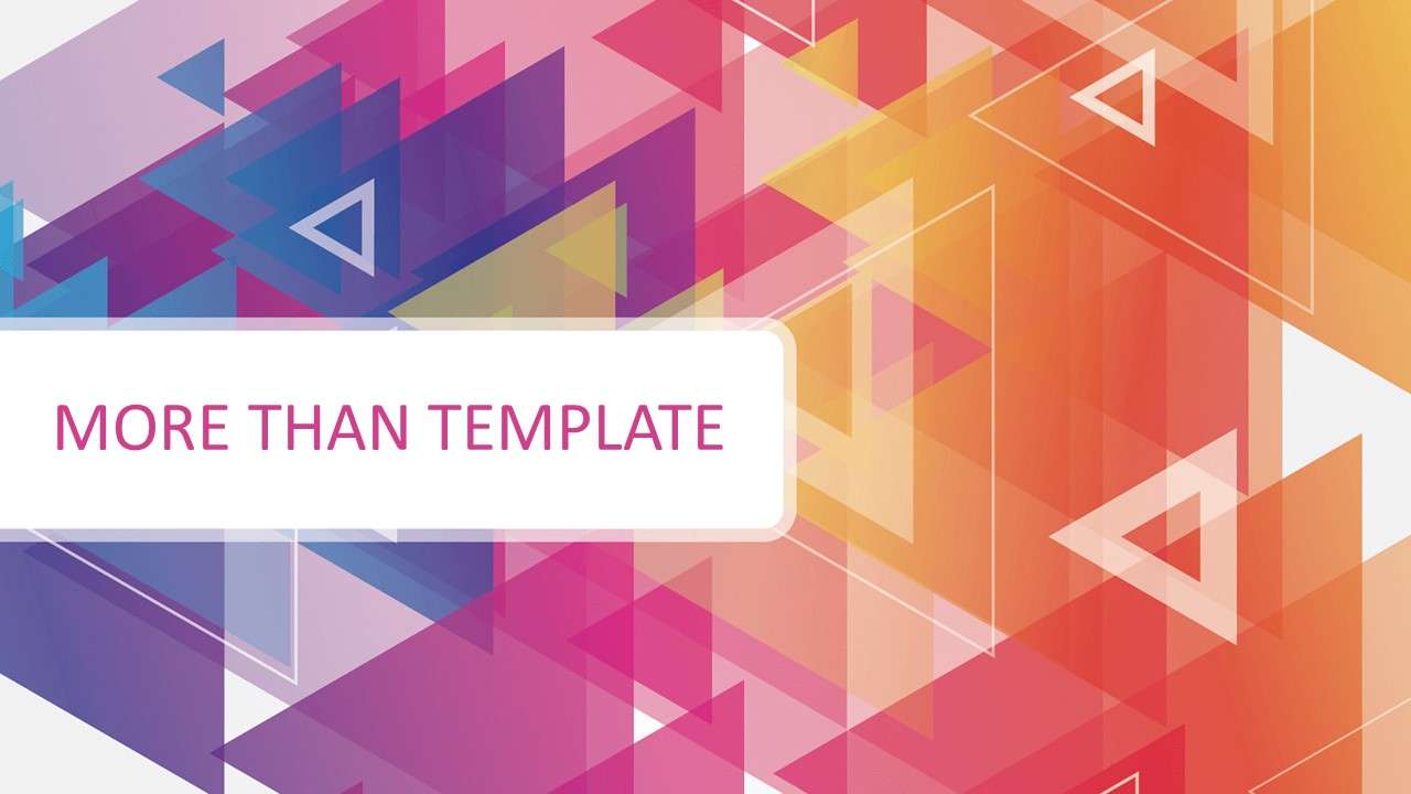 Colorful triangle multipurpose PPT template