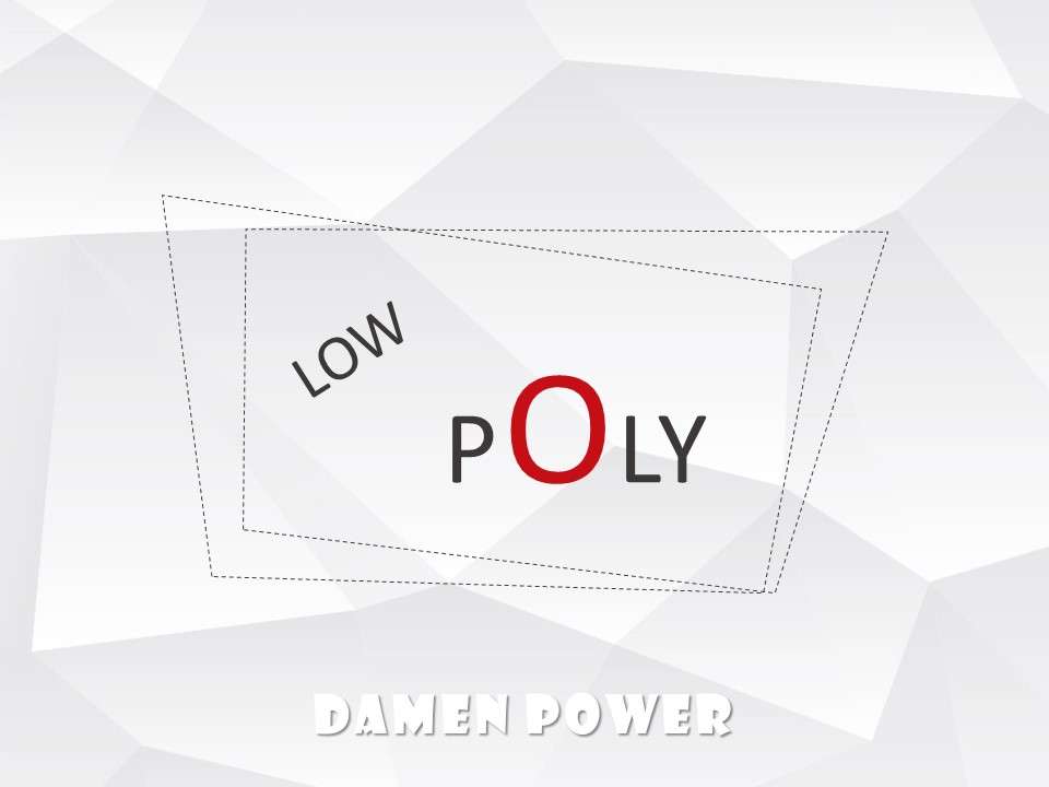 Make a low polygon picture background PPT tutorial