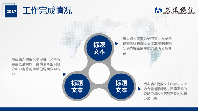 交通银行工作总结汇报PPT模板（9）