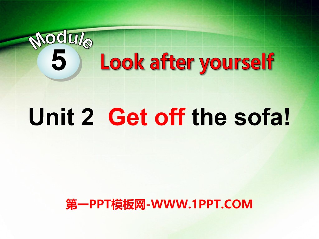 《Get off the sofa!》Look after yourself PPT课件2
