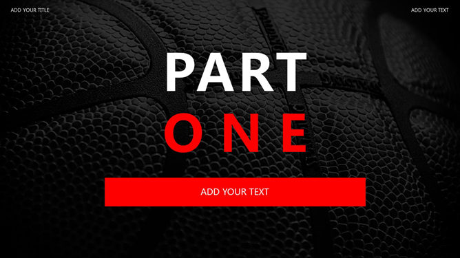 NBA篮球主题PPT模板（3）