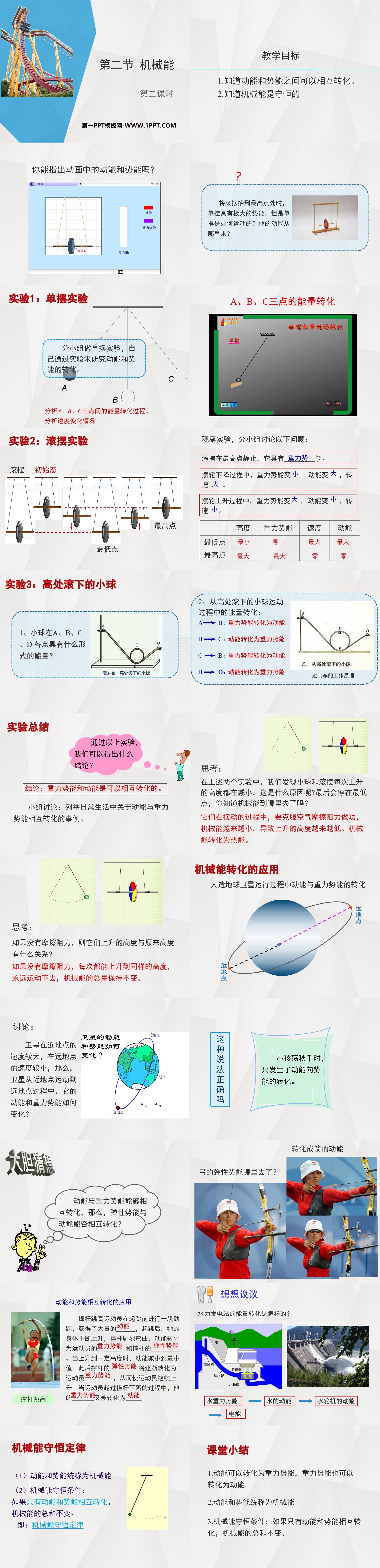 《机械能》PPT(第二课时)
（2）