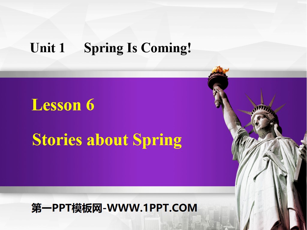 "Stories about Spring" Spring Is Coming PPT download