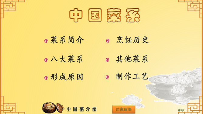 Eight Chinese Cuisine Introduction PPT