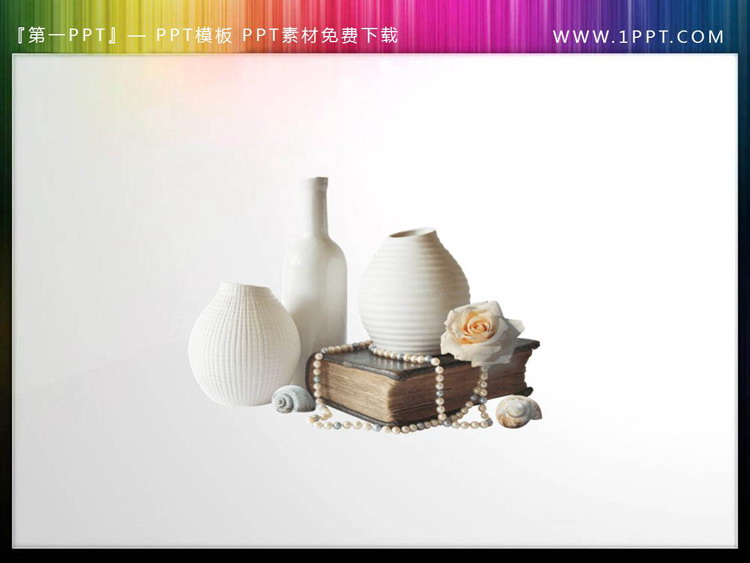 5 PPT illustrations of porcelain flower pots with transparent background