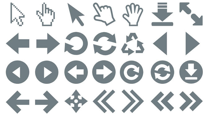 操作按钮ppt小图标素材下载