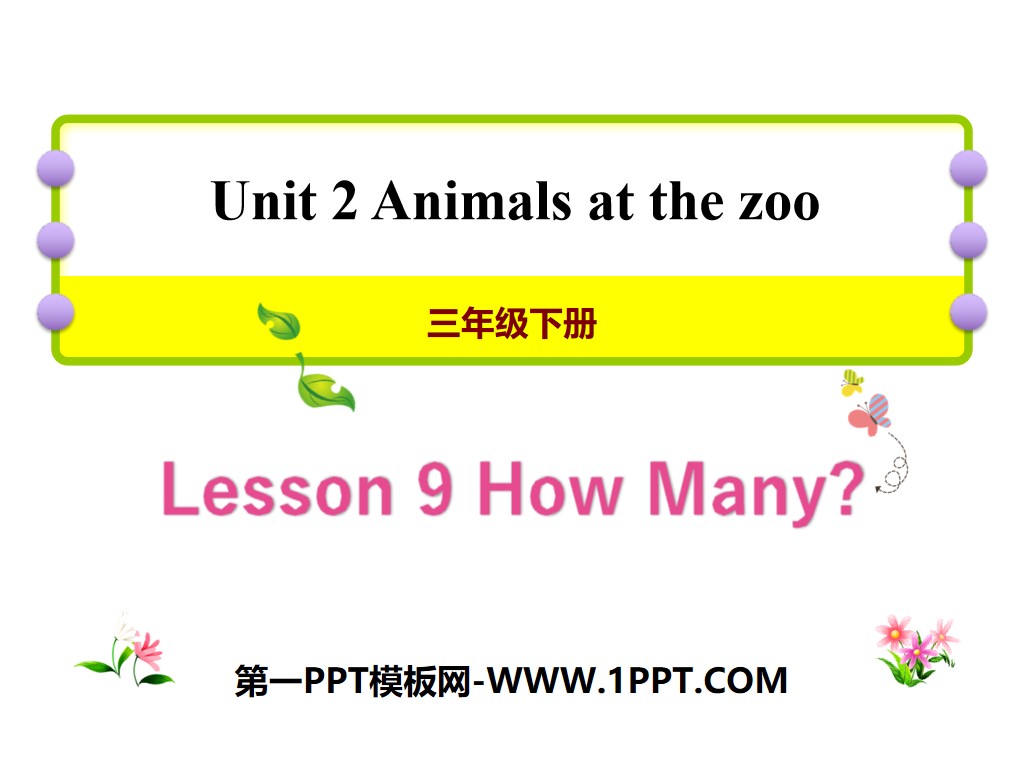 《How many?》Animals at the zoo PPT课件
