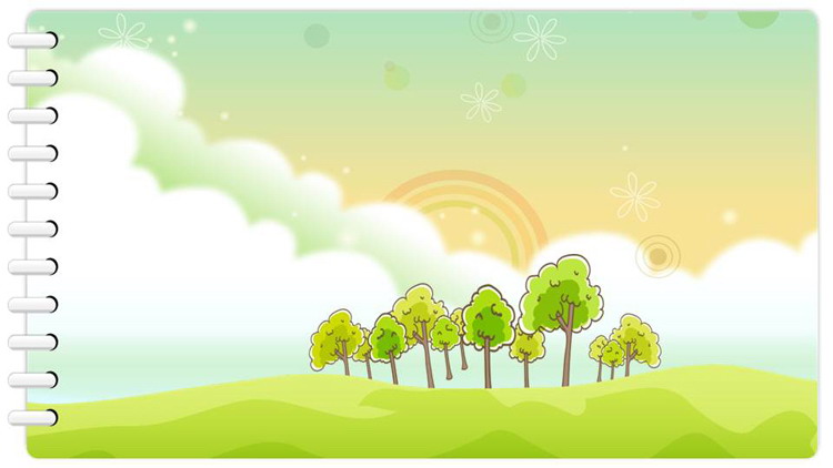 Six sets of warm cartoon style PPT background pictures for free download