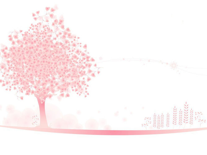 Elegant pink-color small tree P-PT background-picture