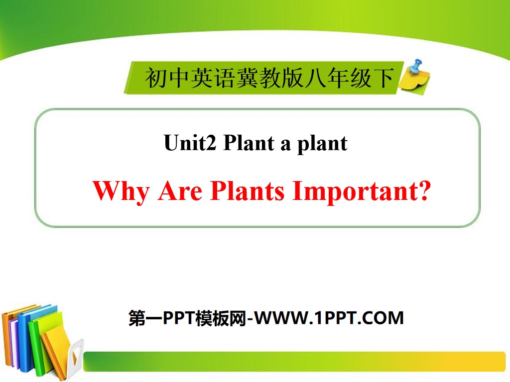 《Why Are Plants Important?》Plant a Plant PPT下载
