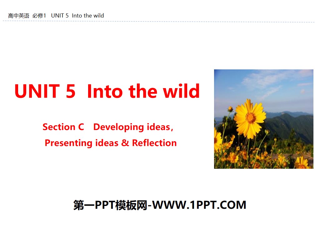 Section C PPT « Dans la nature »