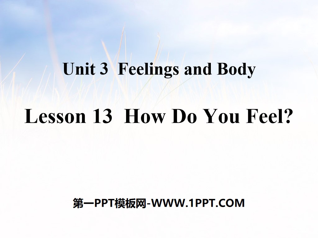"How Do You Feel?" Feelings and Body PPT teaching courseware