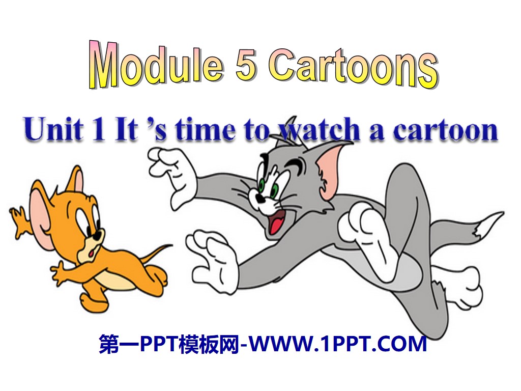 "It's time to watch a cartoon" Cartoon stories PPT courseware
