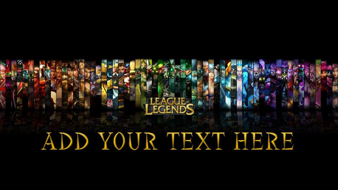 Game "League of Legends" theme PPT template
