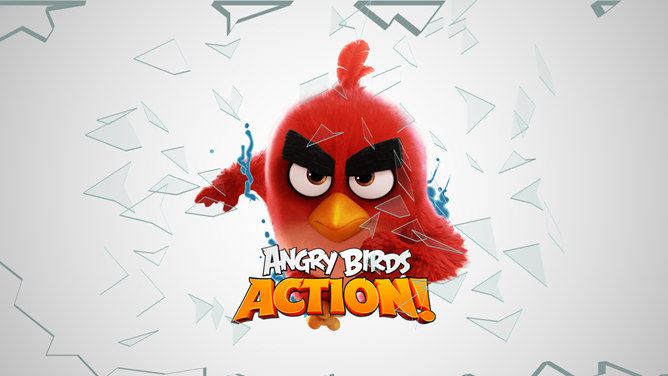 "Angry Birds" theme PPT template