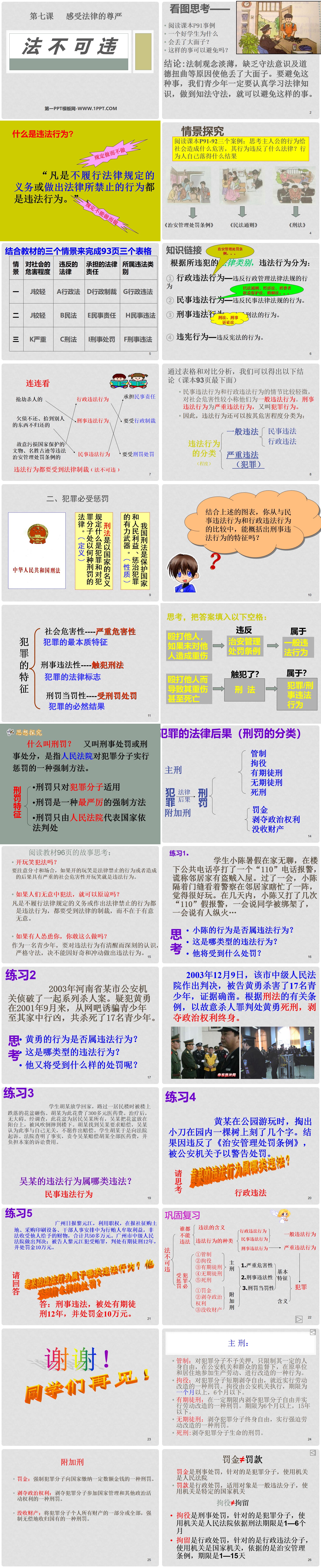 《法不可违》感受法律的尊严PPT课件2
（2）