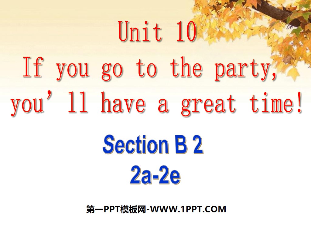 《If you go to the party you'll have a great time!》PPT课件5
