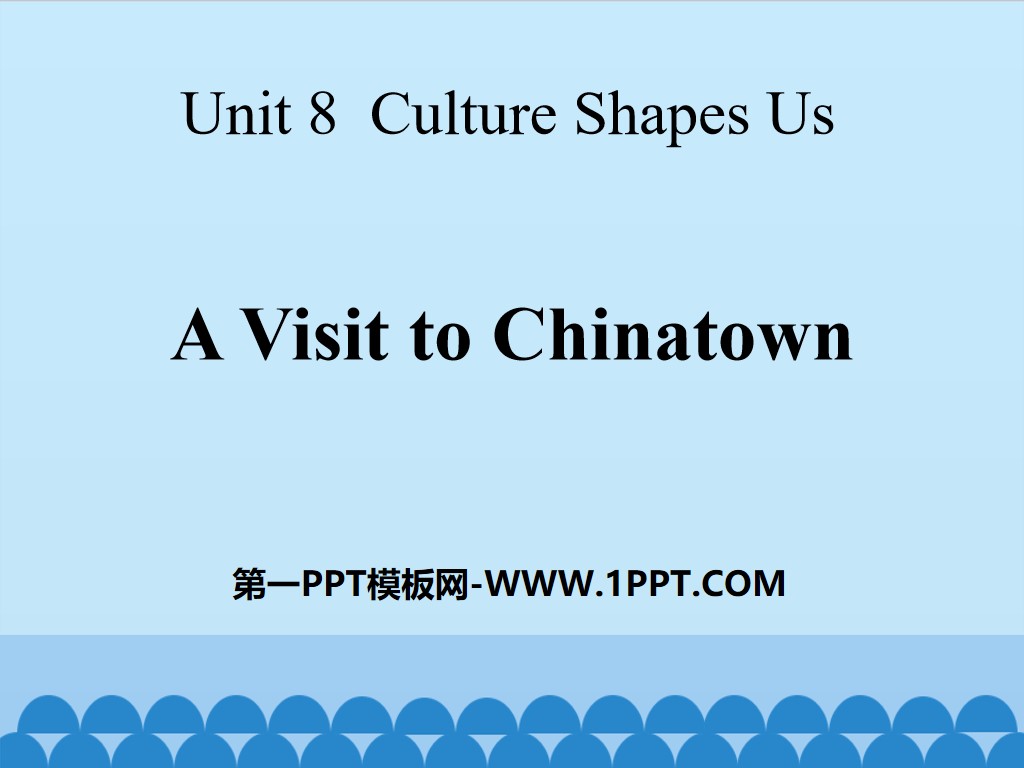《A Visit to Chinatown》Culture Shapes Us PPT
