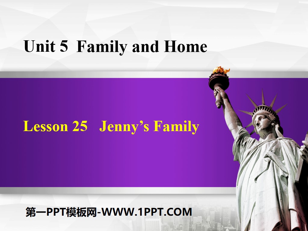 《Jenny's Family》Family and Home PPT教学课件
