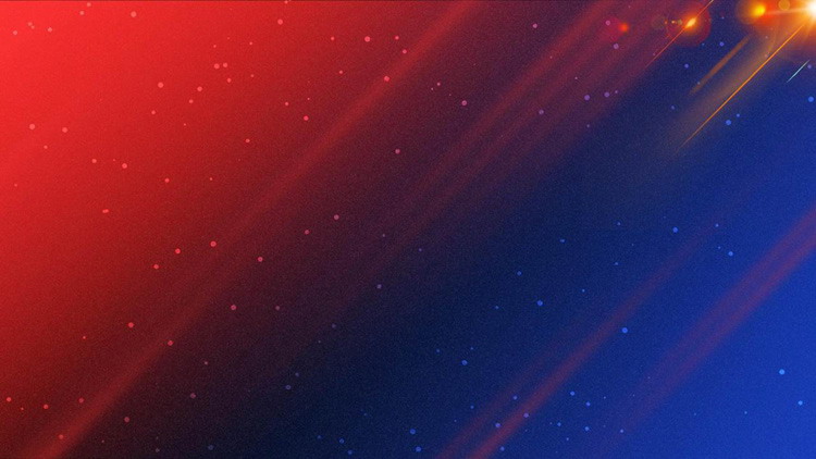 Red and blue gradient starry sky PPT background picture