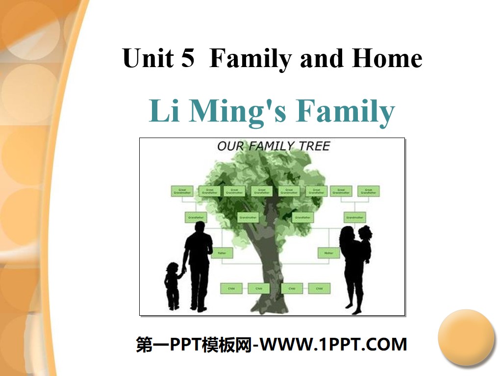 "Li Ming's Family" Family and Home PPT courseware download