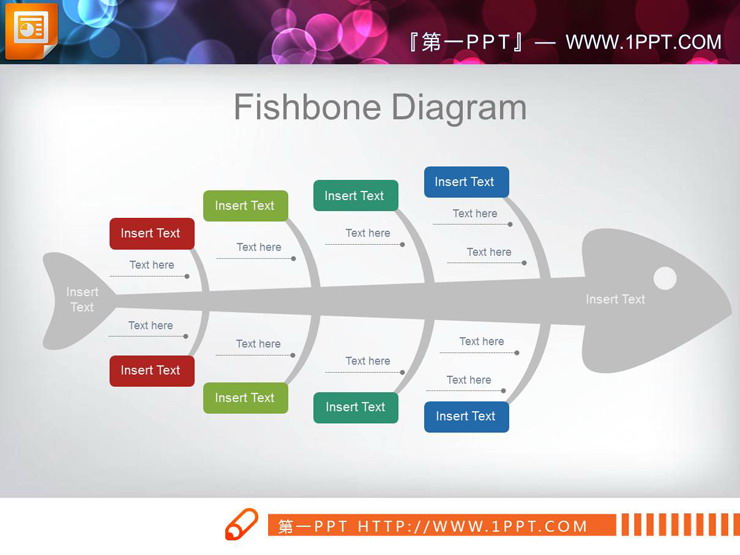 实用鱼骨图PPT图表（4）