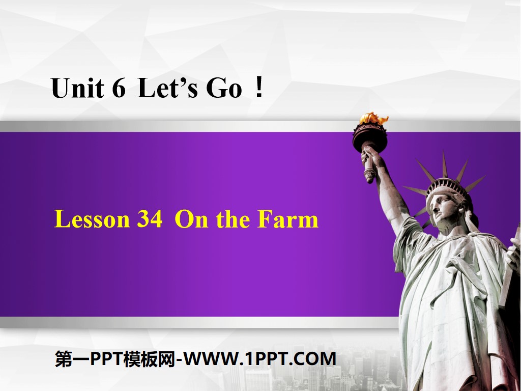 "On the Farm" Let's Go! PPT download