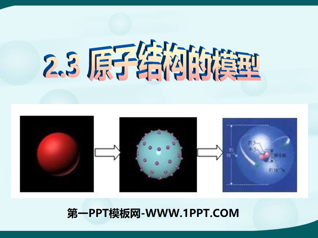 《原子結構的模型》PPT