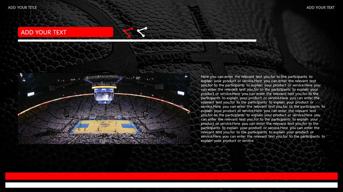NBA篮球主题PPT模板（4）