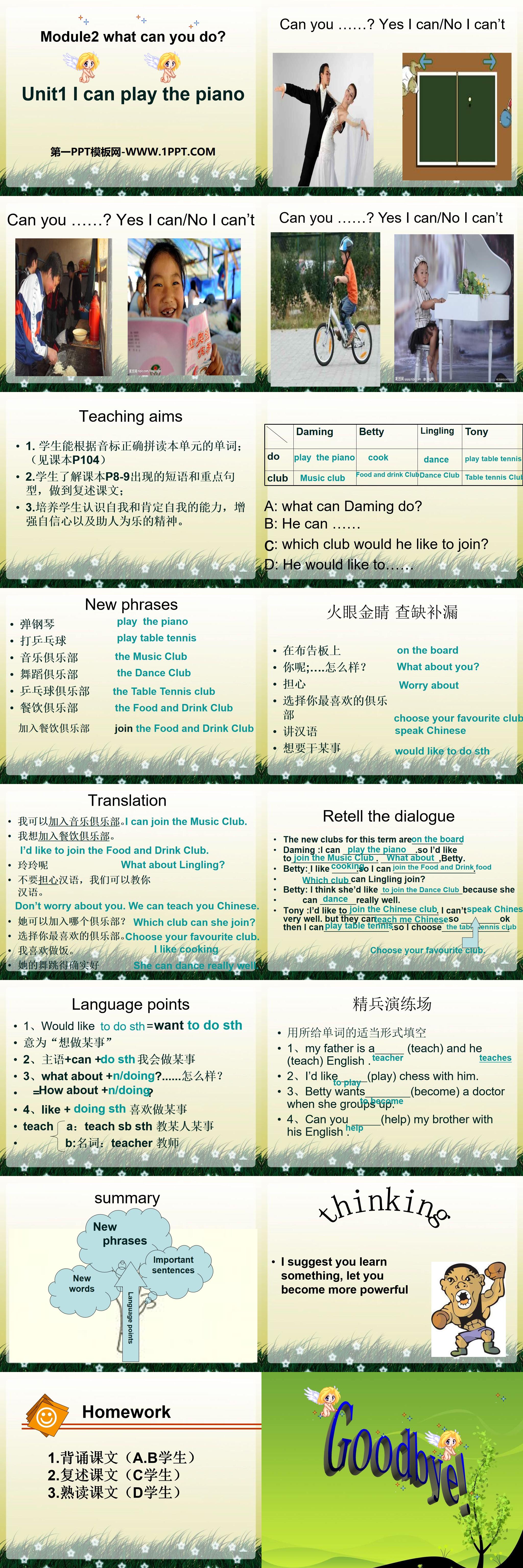 《Language in use》What can you do PPT课件3
（2）