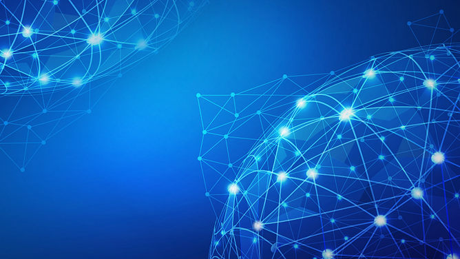 粒子点线科技风ppt背景图片