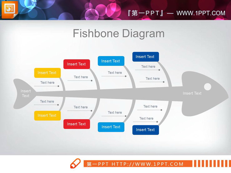 实用鱼骨图PPT图表（3）