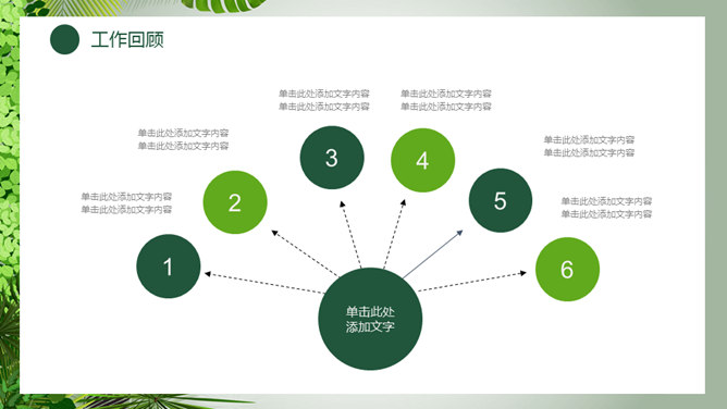 清新绿色植物总结汇报PPT模板（7）